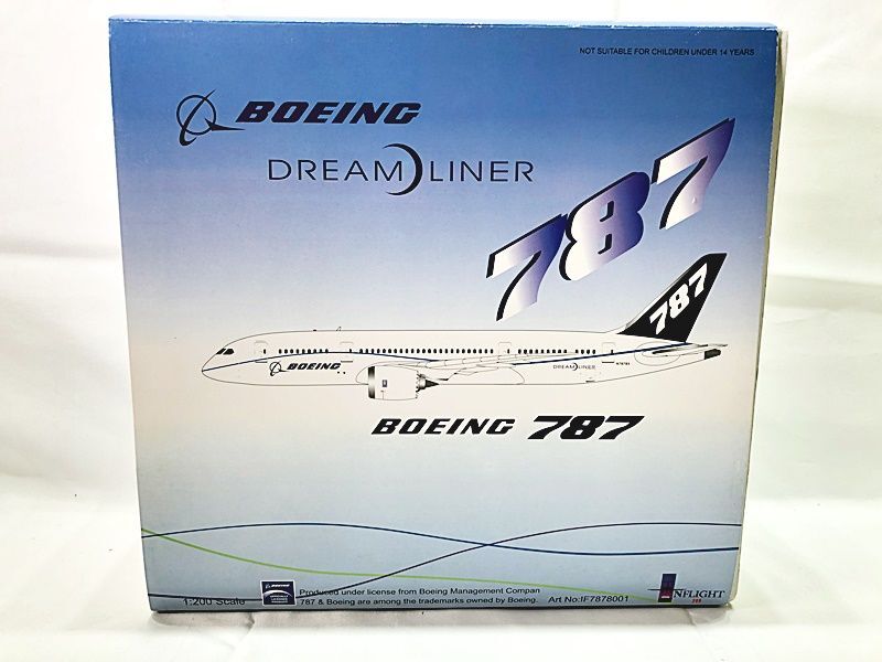 INFLIGHT 1/200bo- wing 787 Dream liner IF7878001 in flight airplane model including in a package OK 1 jpy start *H