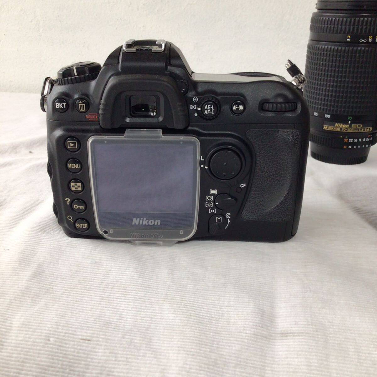 N1 Nikon 一眼レフ デジタルカメラ ボディ D200 レンズ HB-15 HB-11 ニコン DK-2 F3 使用未確認　ジャンク_画像3