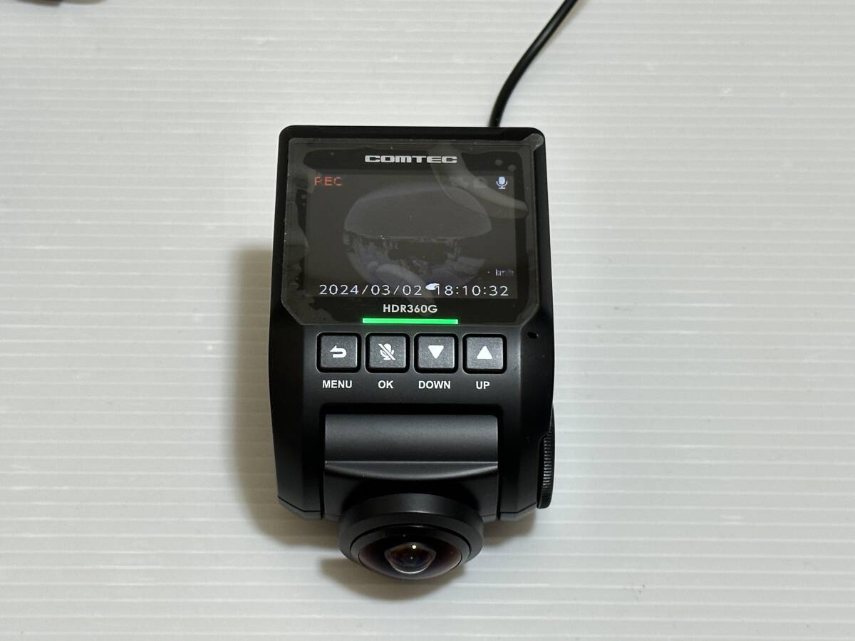360度 コムテック COMTEC HDR-360G ドラレコ ドライブレコーダー 送料520円_画像2