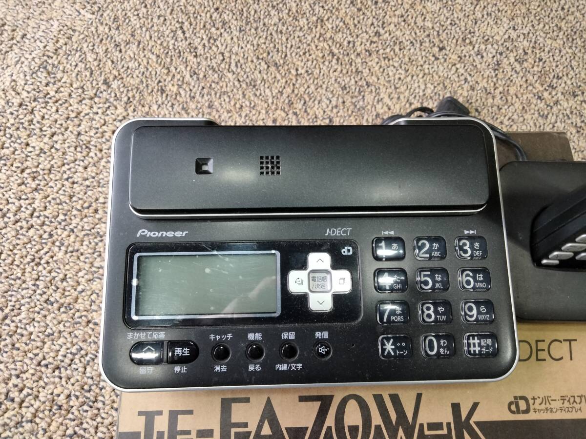 pioneer　コードレス電話機　TF-FA70W-K [ブラック]_画像2