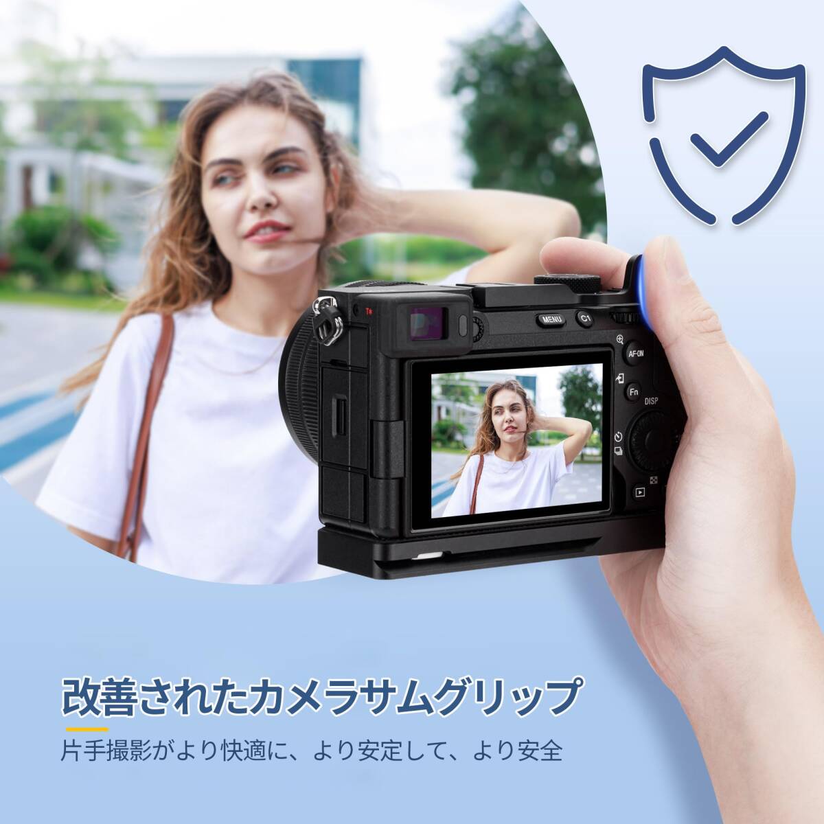 【注目商品】サムレスト ソニー サムグリップ Sony A7CII / A7CR JJC カメラ適用 装着簡単 カメラホールド感を_画像3
