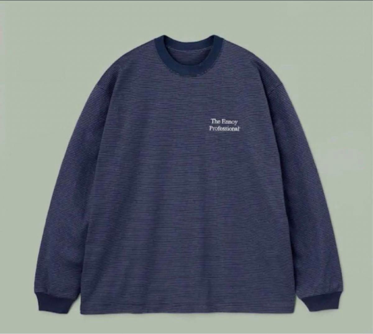 ennoy L/S BORDER T-SHIRTS NAVY エンノイ ボーダー beige everyone スタイリスト私物