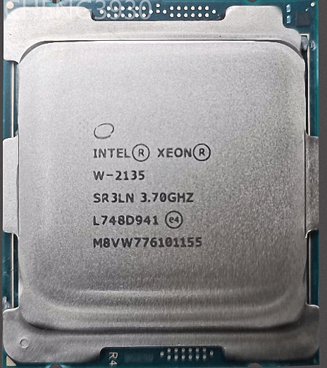 Intel Xeon W-2135 SR3LN 6C 3.7GHz 4.5GHz 8.25MB 140W LGA2066 DDR4-2666の画像1