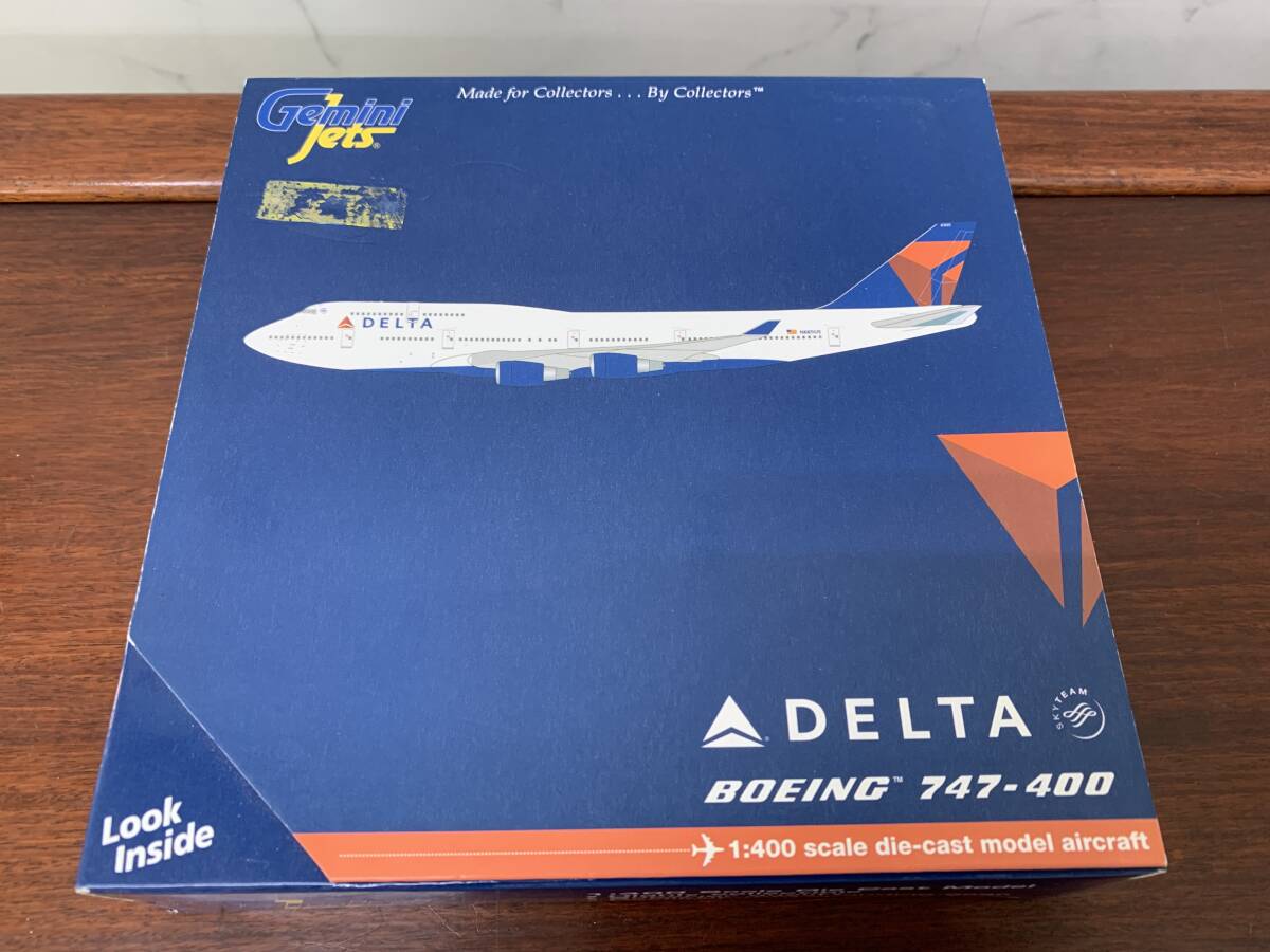 Gemini Jets ジェミニ デルタ航空 DELTA BOEING ボーイング 747-400 1/400の画像1