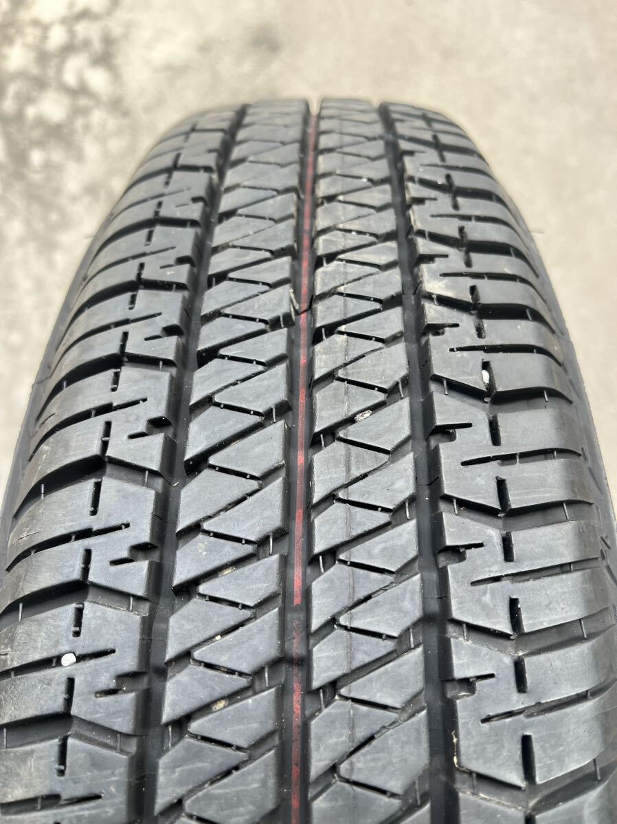 北海道と本州のみ送料無料　美品　ジムニー純正　5.5Jx16 +22 PCD139.7 5穴　175/80R16　4本9分山　スズキ純正　鉄ホイール_画像10