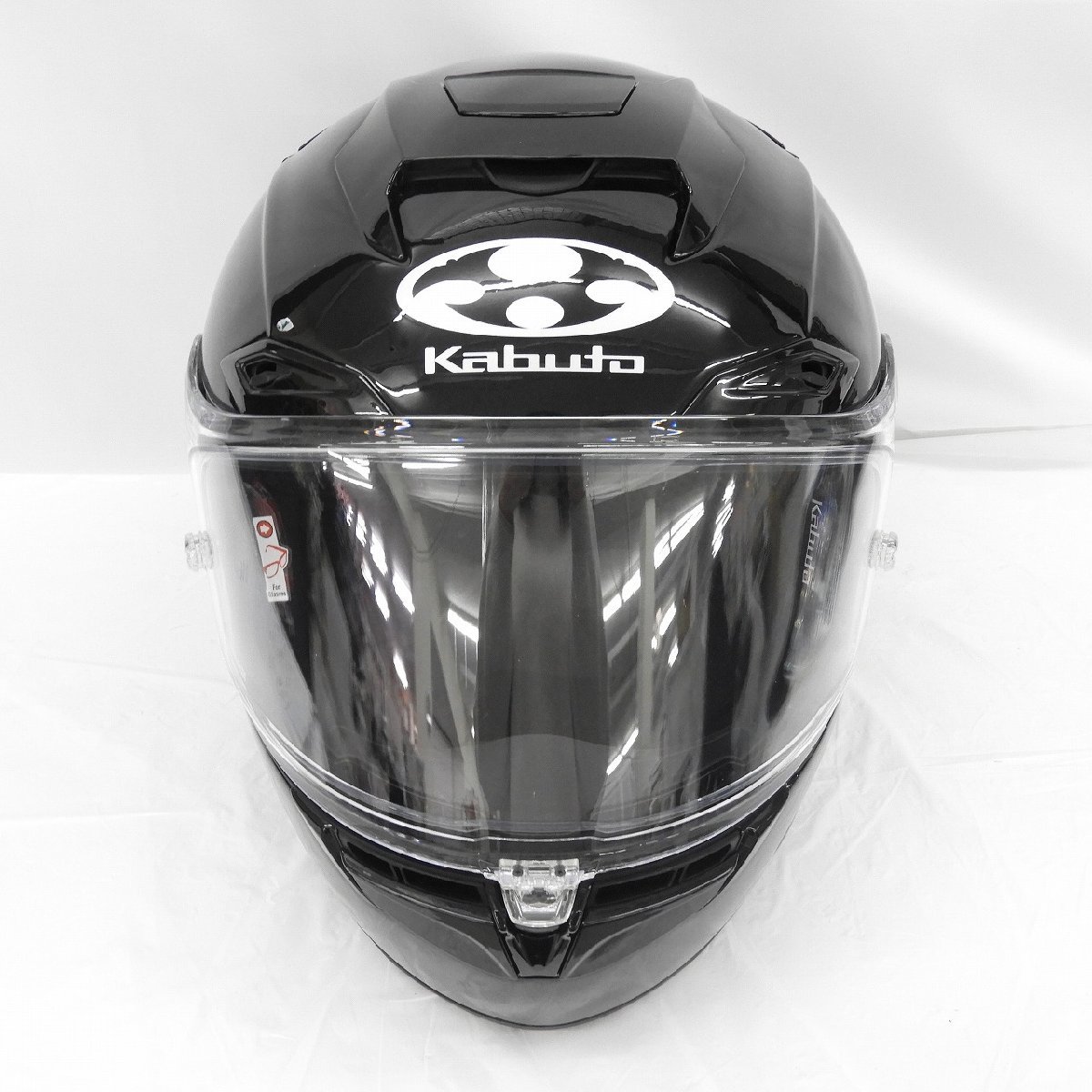 【美品】OGK Kabuto OGKカブト フルフェイスヘルメット F17 ブラック サイズ：M(57-58cm) 11514838 0303_画像2