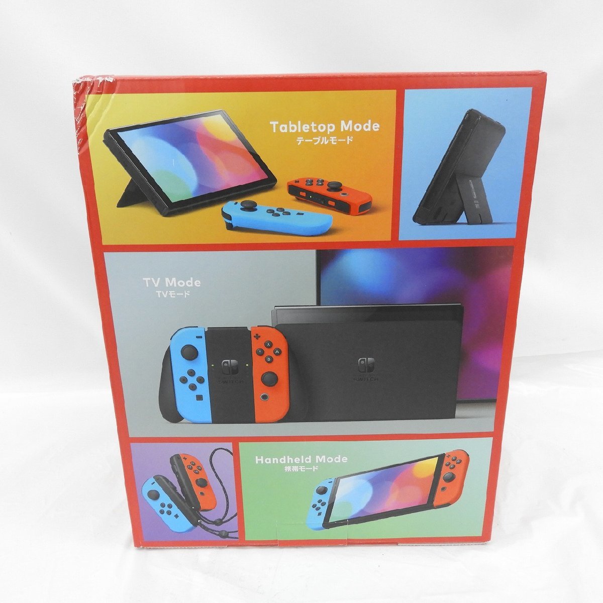 1円～【未使用品】NINTENDO SWITCH ニンテンドースイッチ 有機EL HEG-S-KABAA ネオンブルー/レッド ※箱ダメージ有 11505097 0306_画像6