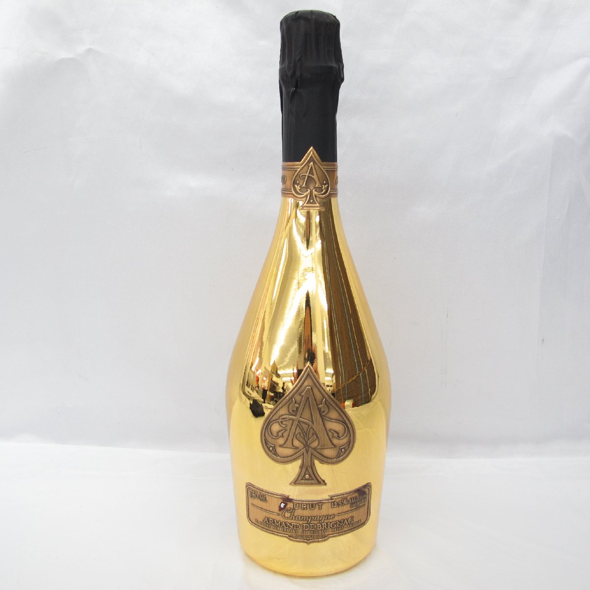 【未開栓】ARMAND DE BRIGNAC アルマン・ド・ブリニャック ブリュット ゴールド シャンパン 750ml 12.5% 布袋付き 836124057 0320_画像2