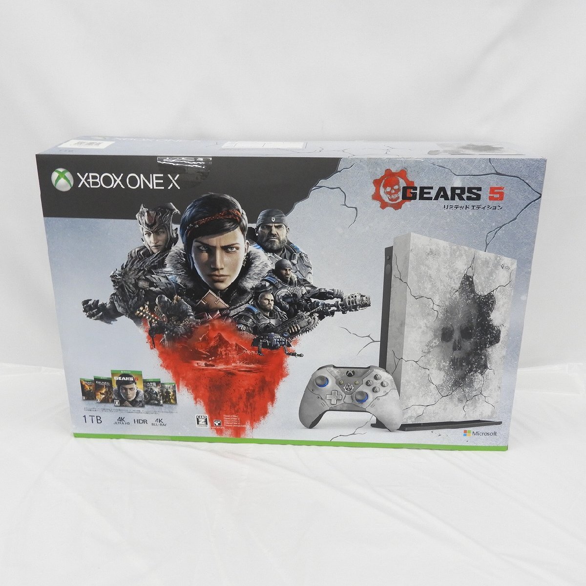 【開封済/未使用品】Microsoft マイクロソフト Xbox One X Gears 5 リミテッド エディション FMP-00145 1TB 11533555 0324