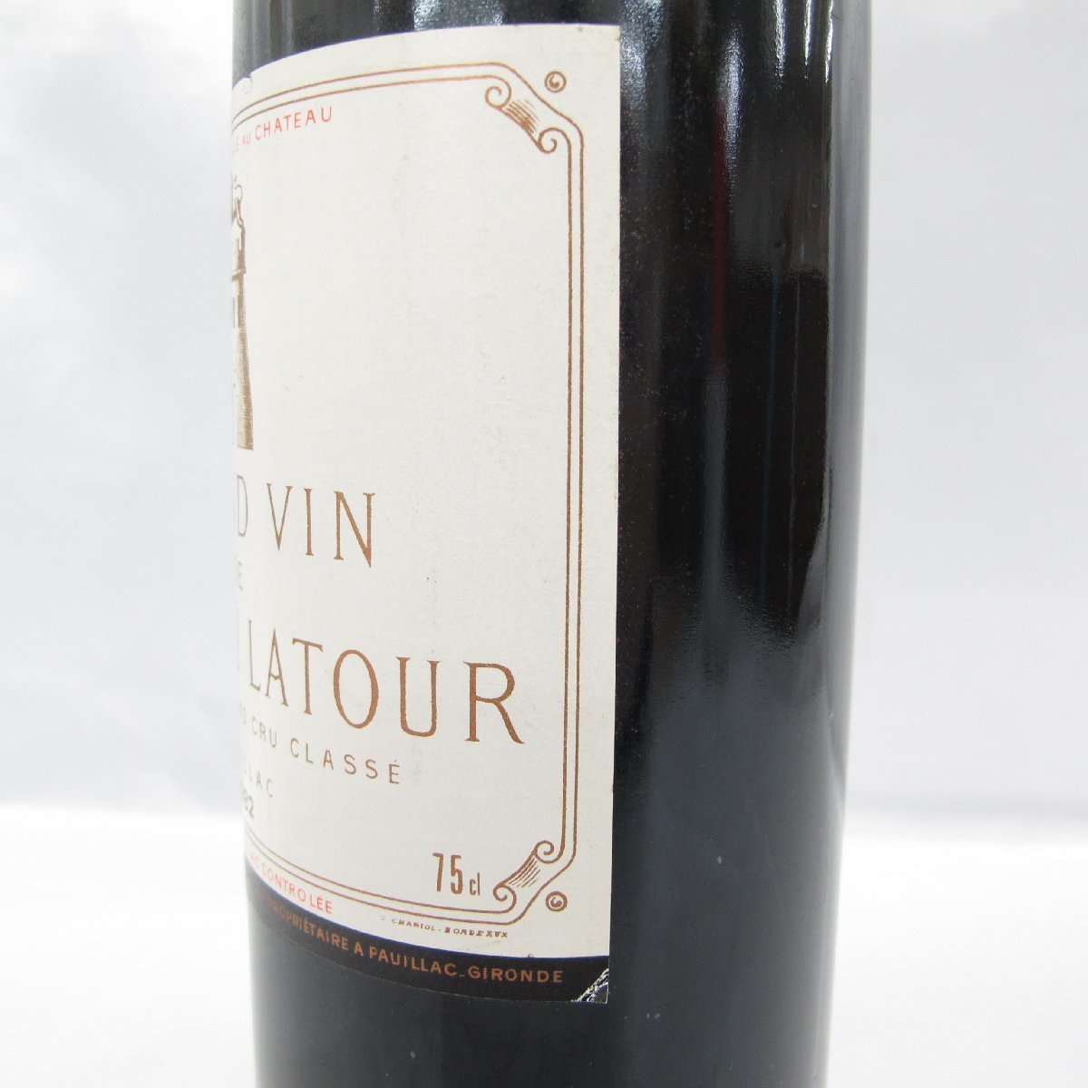【未開栓】Chateau Latour シャトー・ラトゥール 1982 赤 ワイン 750ml 13％未満 ※目減りあり 901134406 0318_画像6