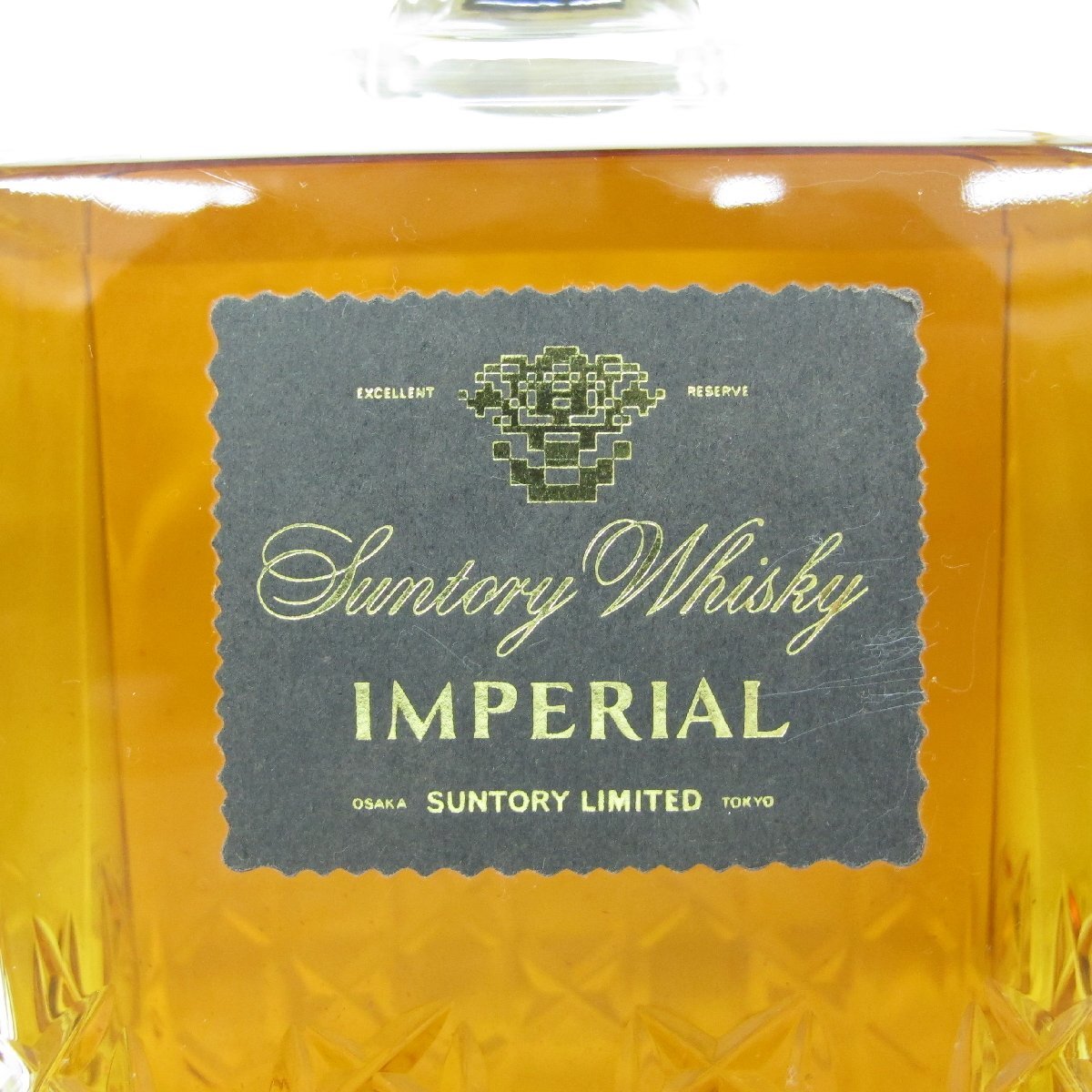 【未開栓】SUNTORY サントリー IMPERIAL インペリアル カガミクリスタル ウイスキー 600ml 43% 箱あり 11535606 0330_画像3