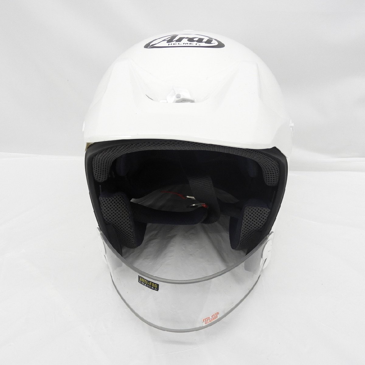 【中古品】Arai アライ トライアルヘルメット HYPER-T PRO ハイパーT プロ ホワイト サイズ：61-62cm 11535279 0331_画像2