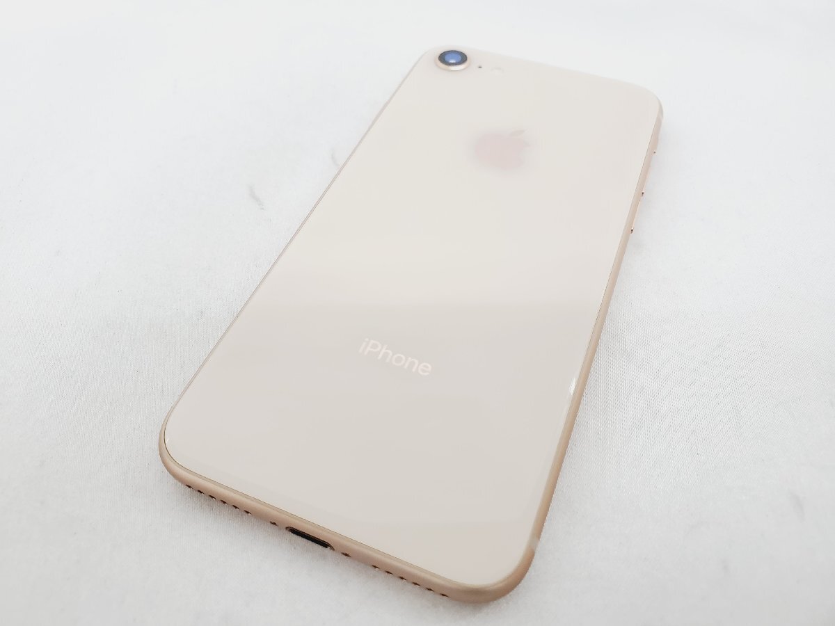 1円～【中古品】SoftBank スマートフォン Apple iPhone 8 64GB MQ7A2J/A ゴールド ○※SIMロック解除済 11537694 0402_画像2