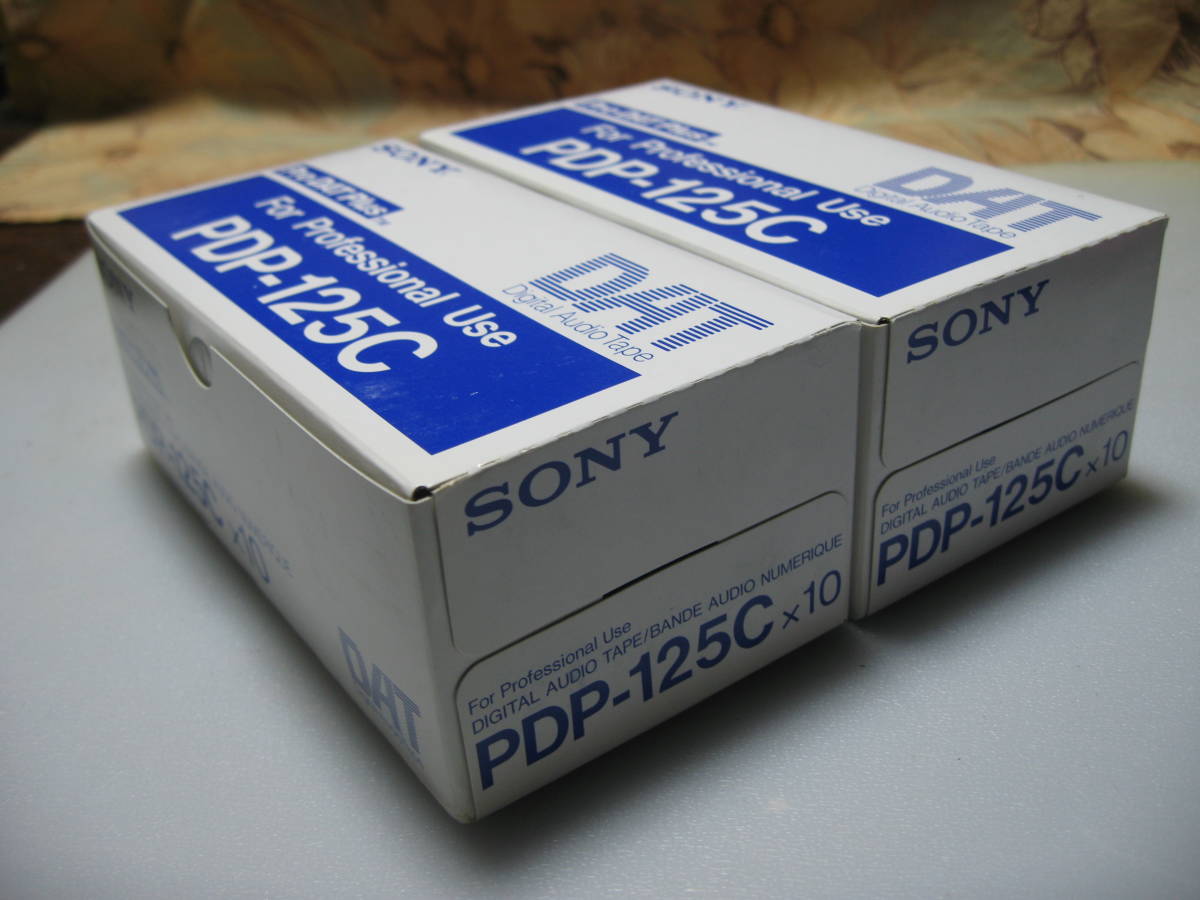  unopened professional specification DAT tape SONY PDP-125C(Pro DAT plus) 10 volume pack ×2 pack 