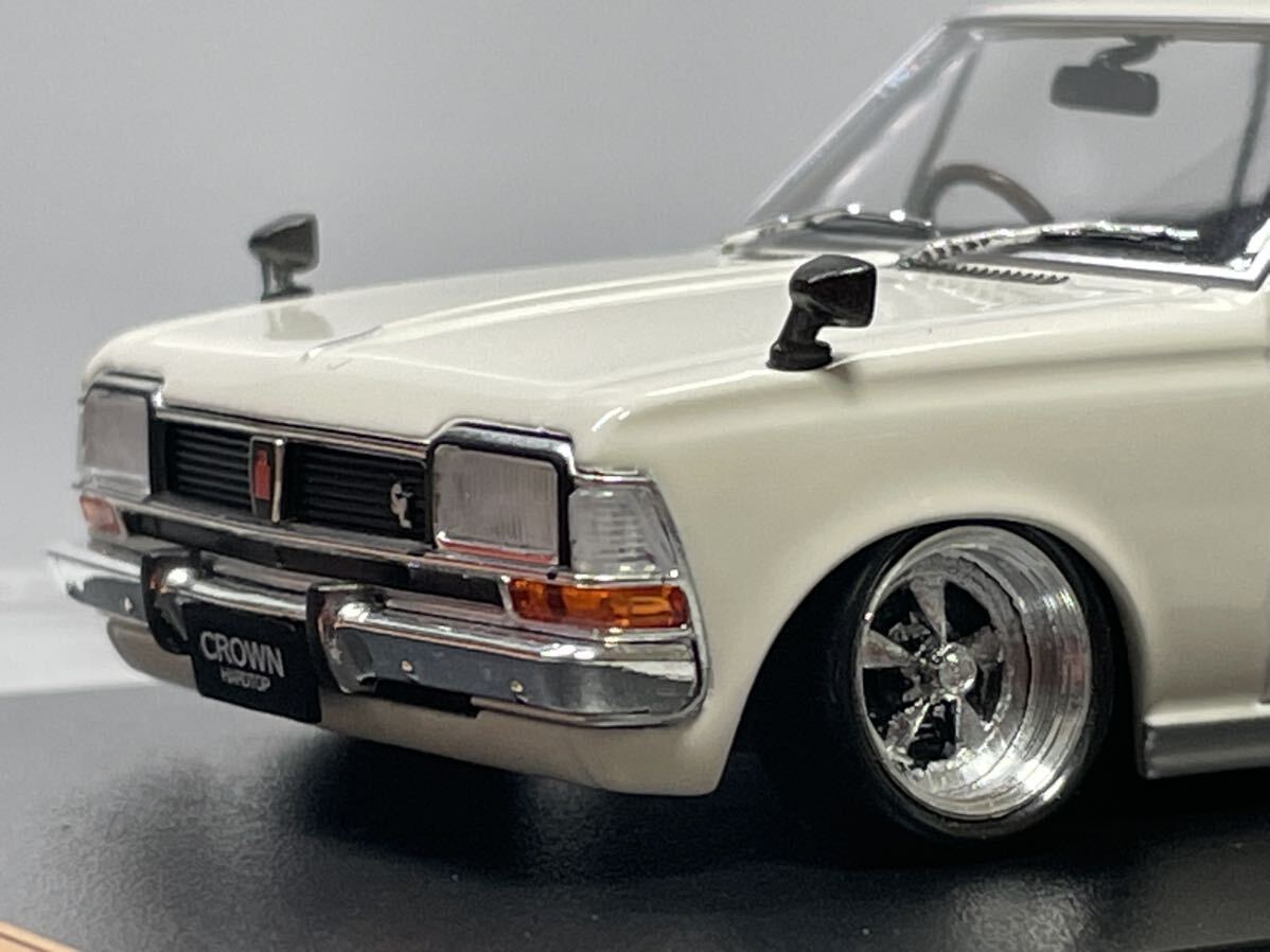 1/43 TOYOPET/トヨペット クラウンHT クレーガーホイールタイプ深リムホイール 車高短 旧車_画像8