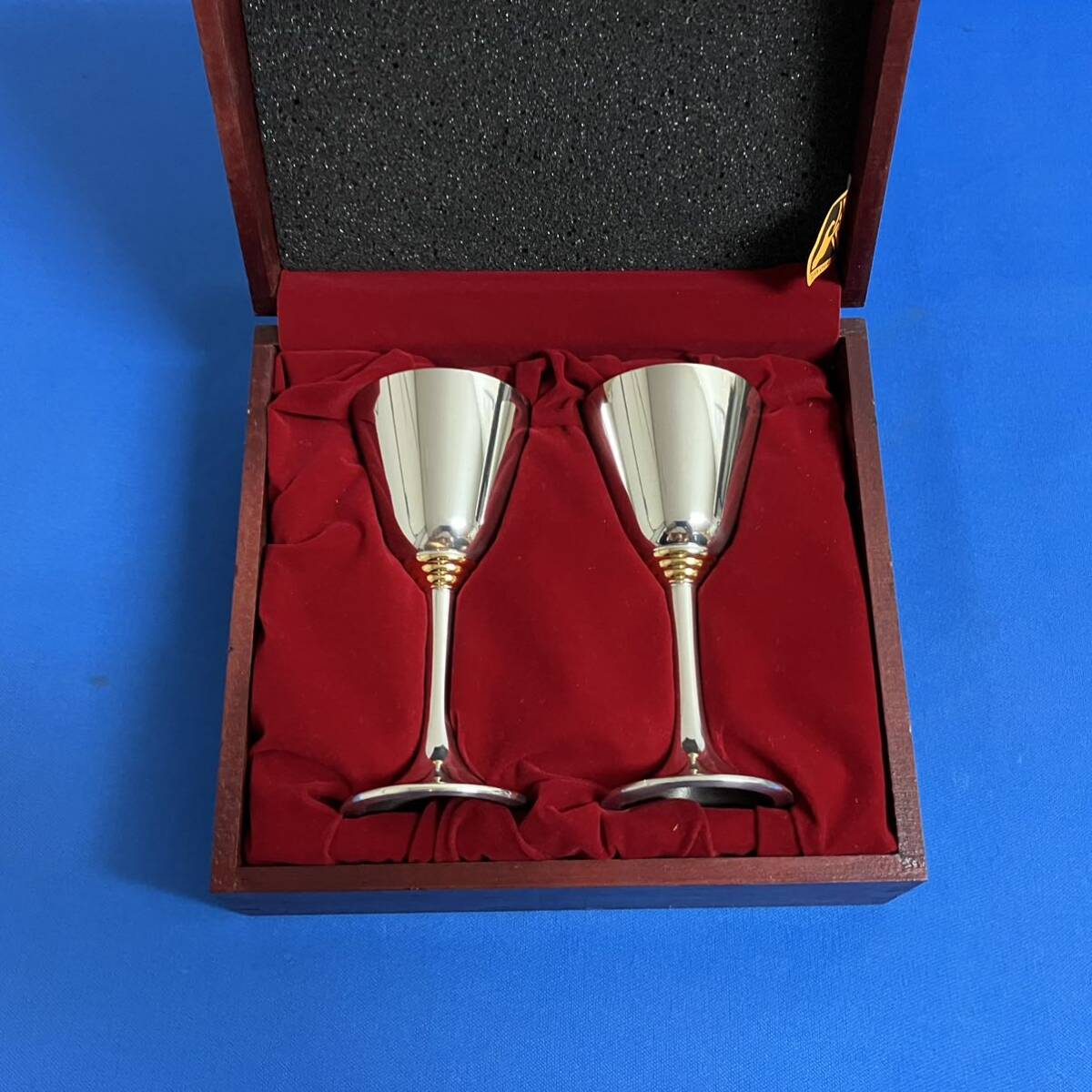 ROYAL SELANGOR PEWTER 錫 ロイヤルセランゴール ピューター ワイングラス 2個セット 箱付_画像1