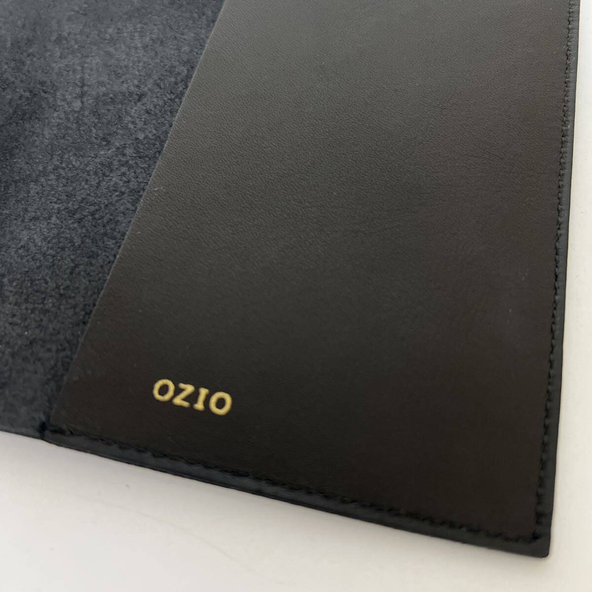 OZIOo geo leather book cover library book@ giraffe Gold black unused 