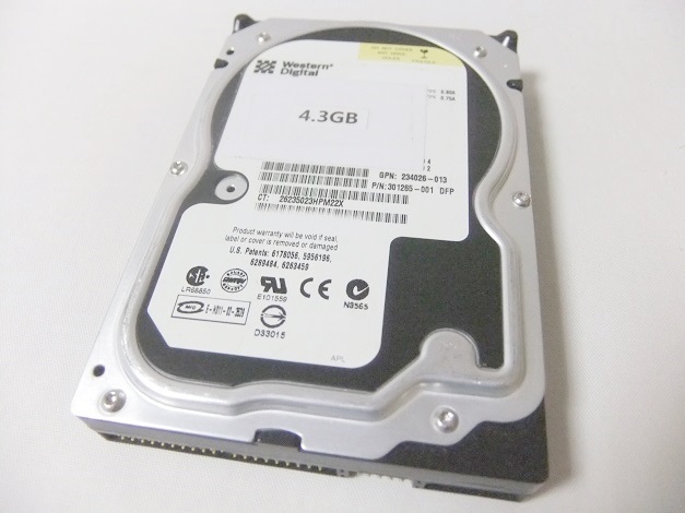 希少【保証付】NEC製 PC-9821用内蔵3.5インチHDD IDE 4.3GB 信頼の有名メーカー製HDD 保証付 予備やバックアップに 動作確認済 保証つき_画像1