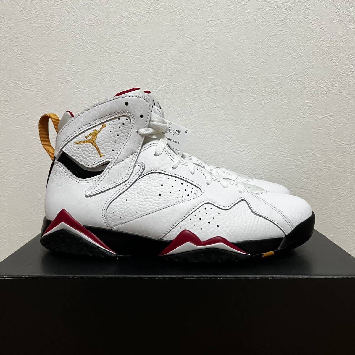 未使用 国内正規品 NIKE AIR JORDAN 7 RETRO US10/28.0cm 黒タグ付 CU9307 106 CARDINAL RED WHITE BLACK ジョーダン ナイキ エア supreme