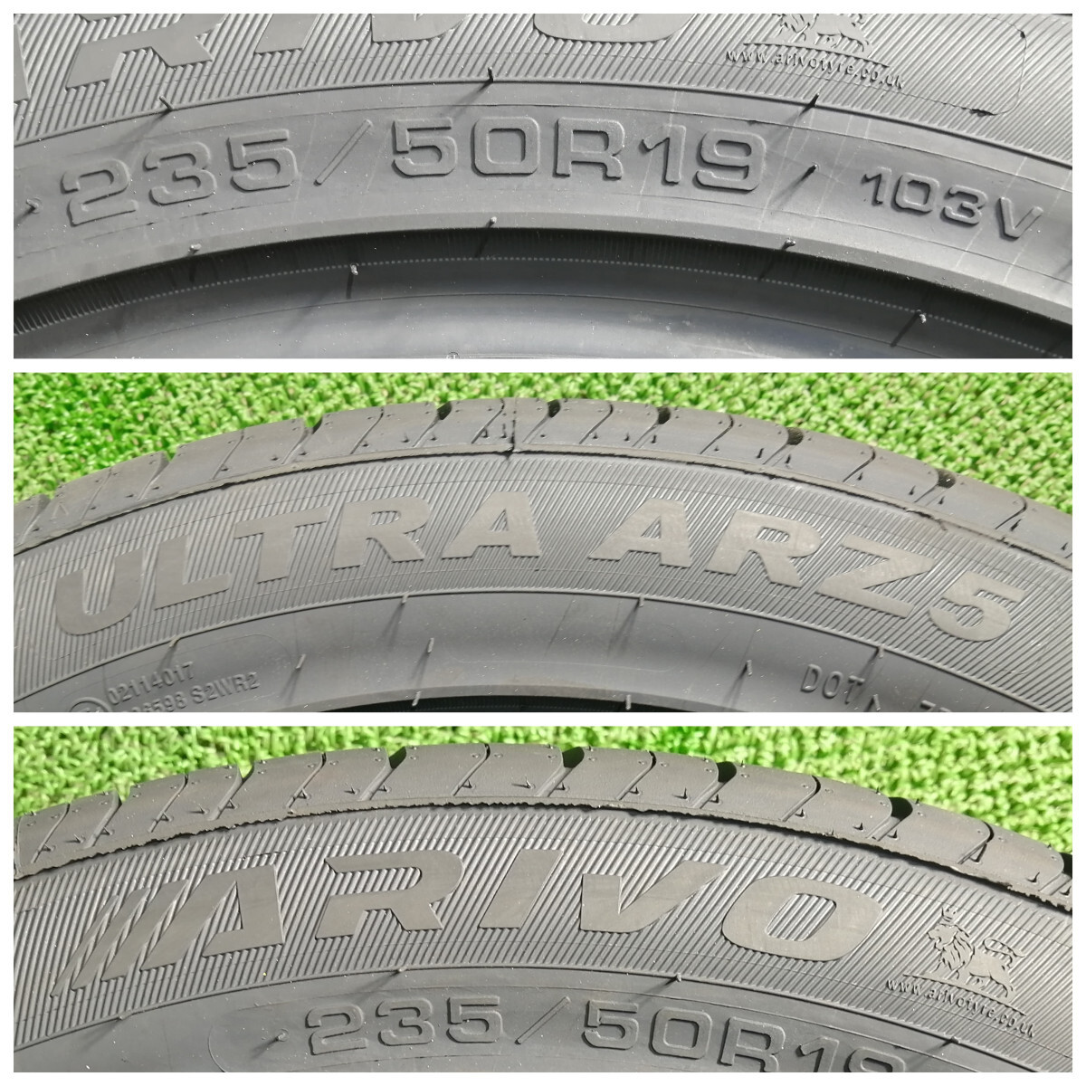 235/50R19 103V XL ARIVO ULTRA ARZ5 新品 サマータイヤ 4本セット 2023年製 11月製造 送料無料 235/50/19の画像3