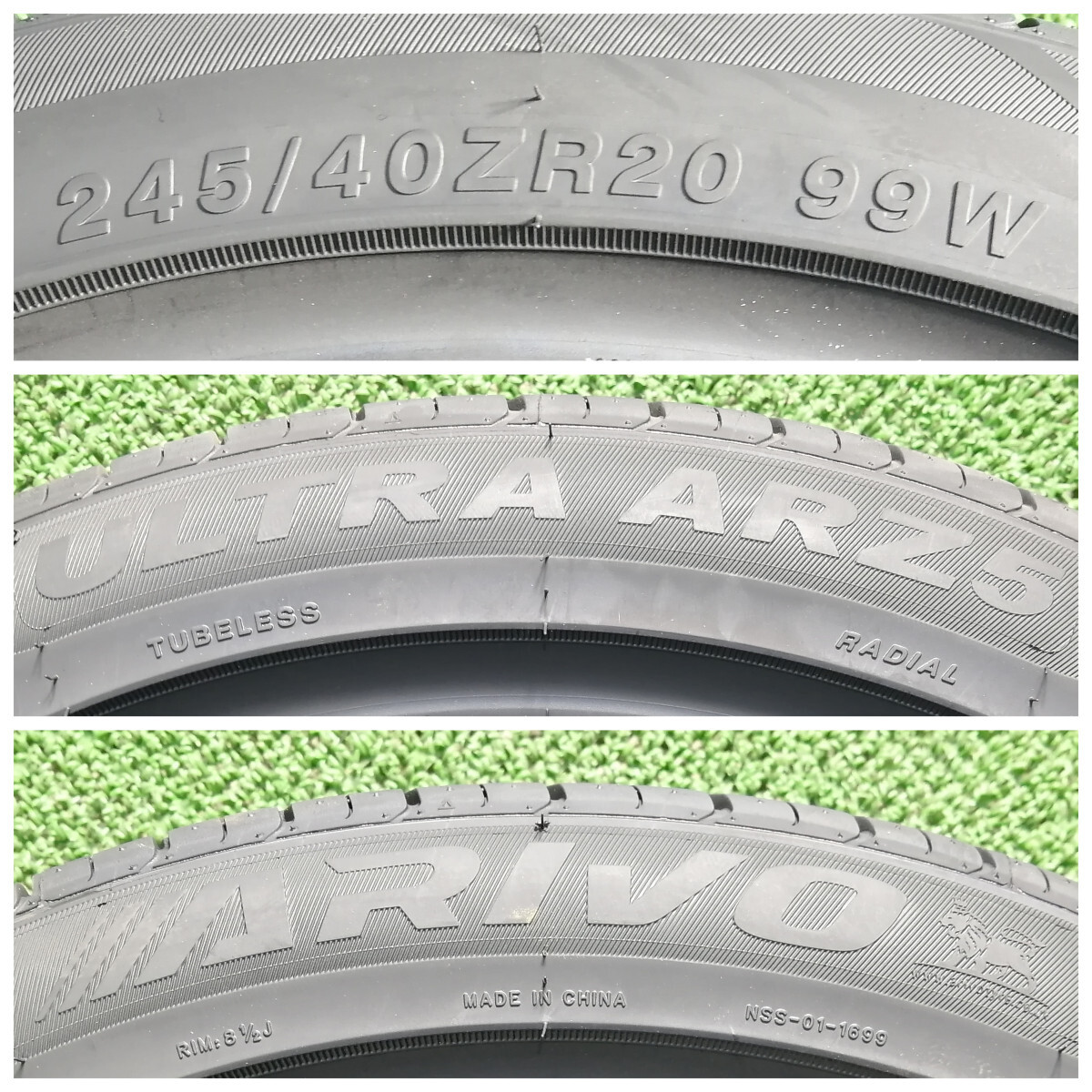 245/40R20 99W XL ARIVO ULTRA ARZ5 新品 サマータイヤ 4本セット 2024年製 送料無料 245/40/20_画像3