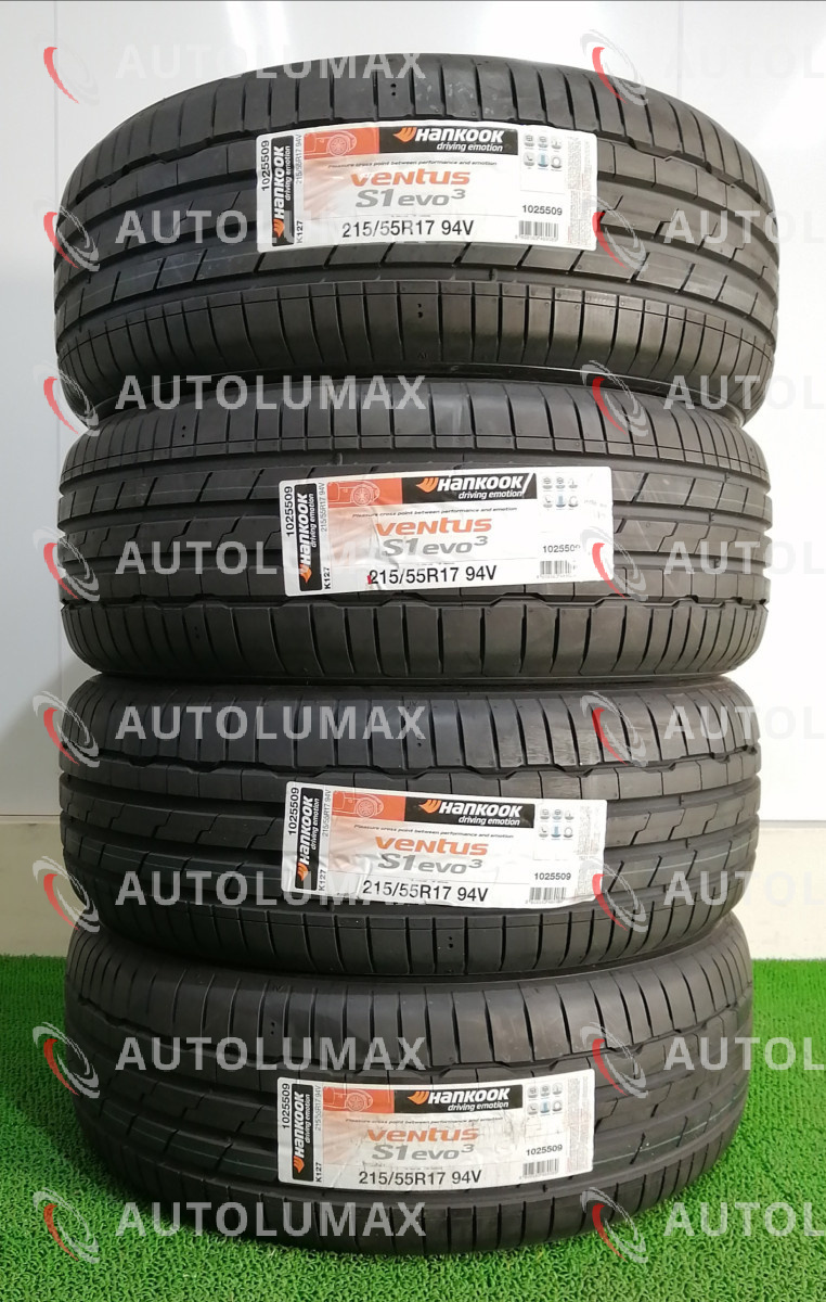 215/55R17 94V Hankook Ventus S1 evo3 K127 新品 サマータイヤ 4本セット 2021年製 送料無料 ハンコック 215/55/17の画像1