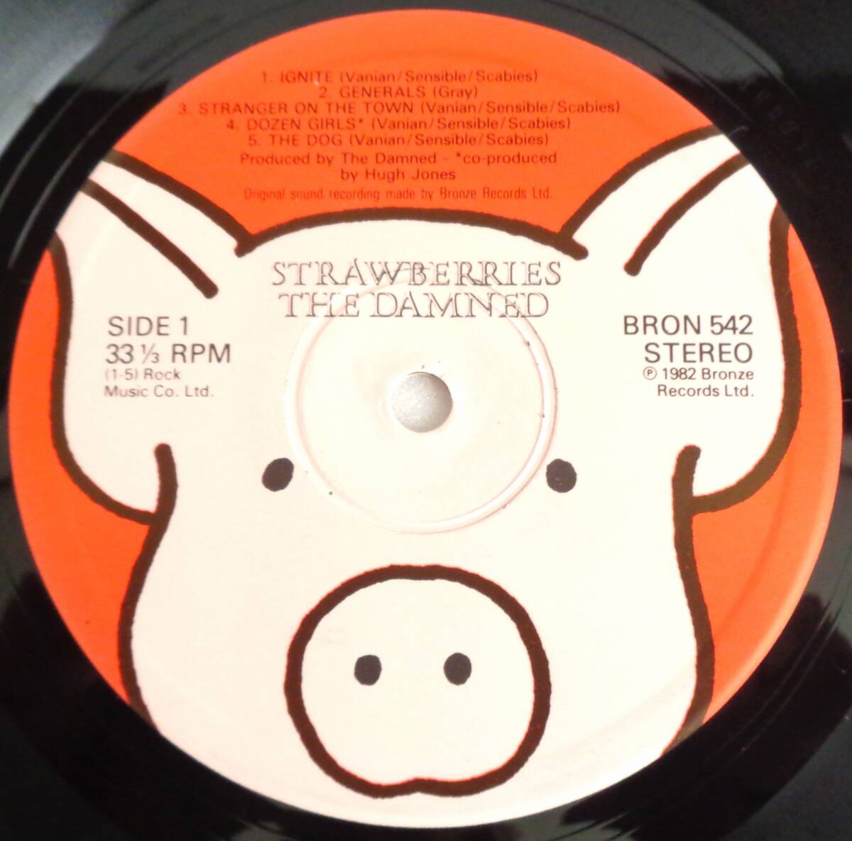 The Damned　UK盤orgLP　Strawberries　1982年　Bronze BRON 542　美盤　ザ・ダムド　_画像8