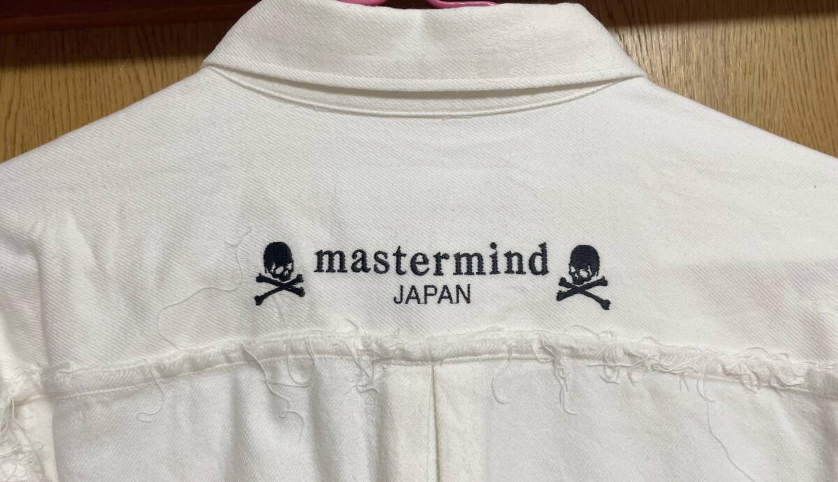 mastermind JAPAN マスターマインド・ジャパン ほつれ加工 シャツ リバーシブル M_画像4