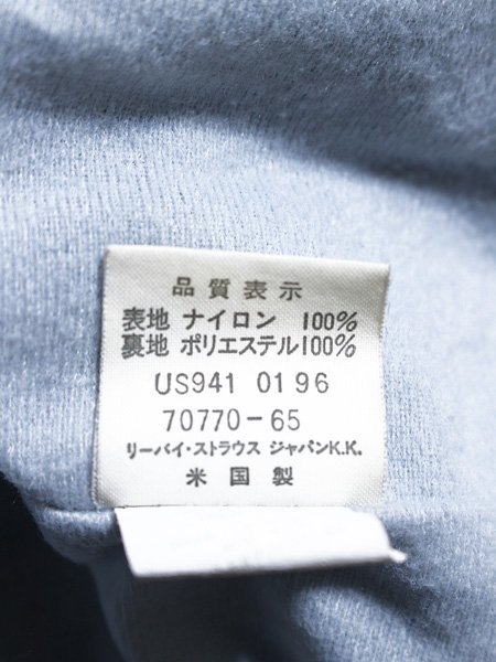 LEVI STRAUSS リーバイス USA製 ロゴ刺繍 ワッペン ナイロン100％ コーチジャケット M_画像6