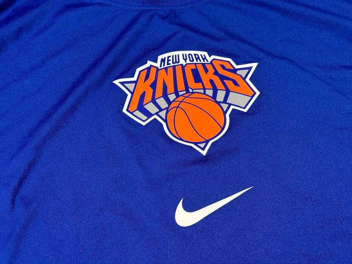 ニューヨークニックスNIKE NBAワームアッププラクティスTシャツ選手支給品サイズmt