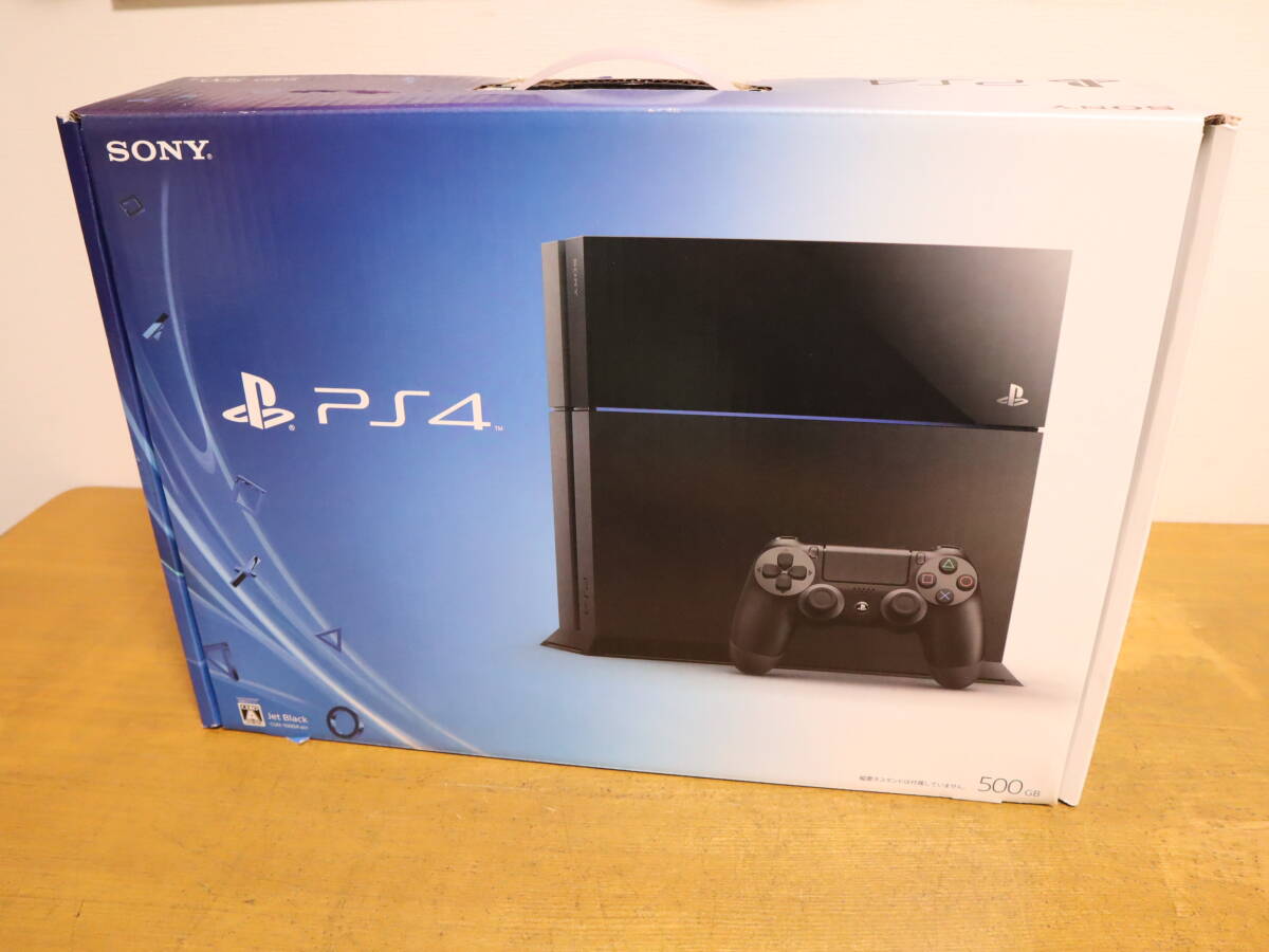 SONY　PS4　本体のみ　箱付　通電確認済み　CUH-1000A　ブラック　現状品