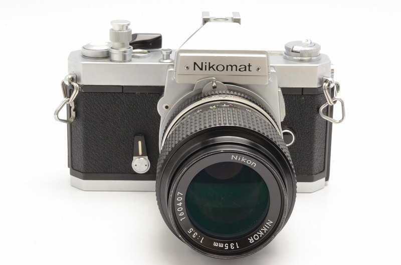 ★良品★ Nikon Nikomat FT2 + NIKKOR 135mm F3.5 body lens ニコン ニコマート ボディ レンズ 完動 ◆593の画像3