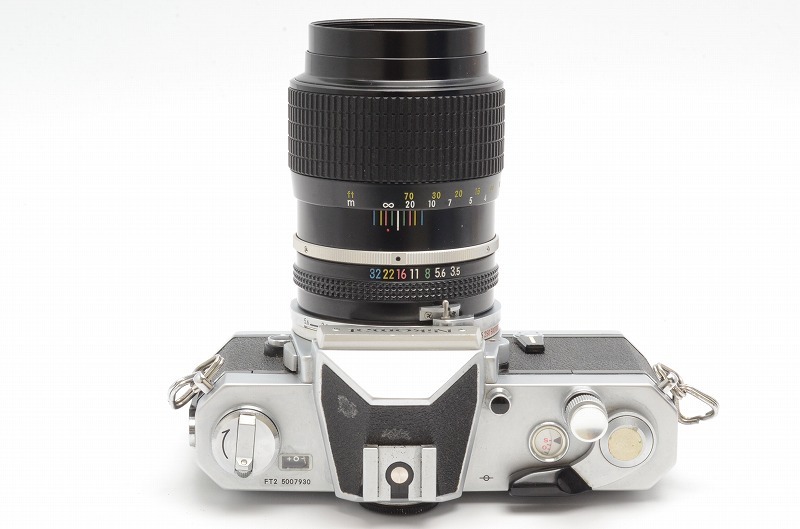 ★良品★ Nikon Nikomat FT2 + NIKKOR 135mm F3.5 body lens ニコン ニコマート ボディ レンズ 完動 ◆593の画像5