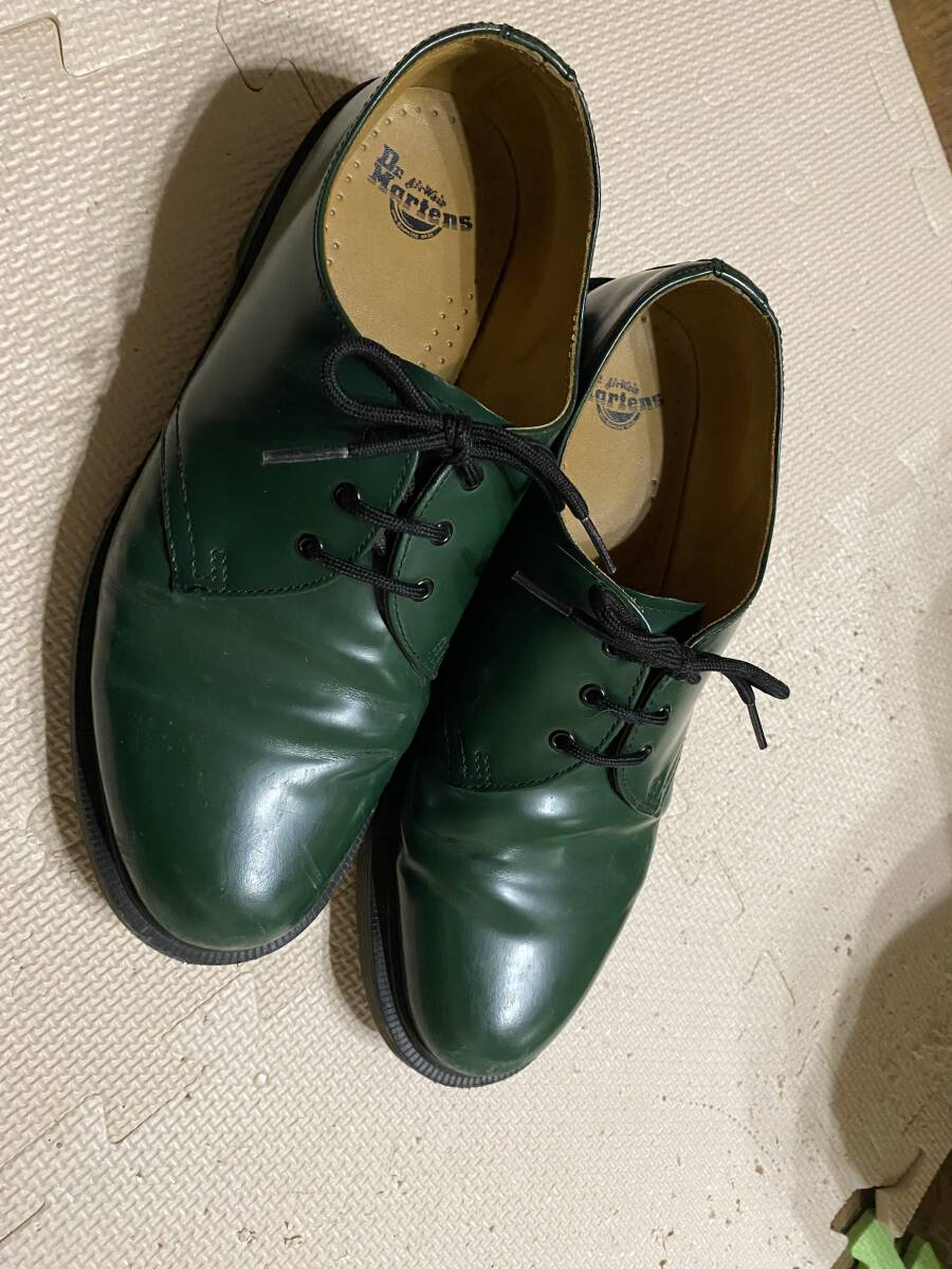 Dr.Martens ドクターマーチン 3ホール くっつき グリーンUK9 Dr.Martens ドクターマーチン 3ホール くっつき グリーンUK9
