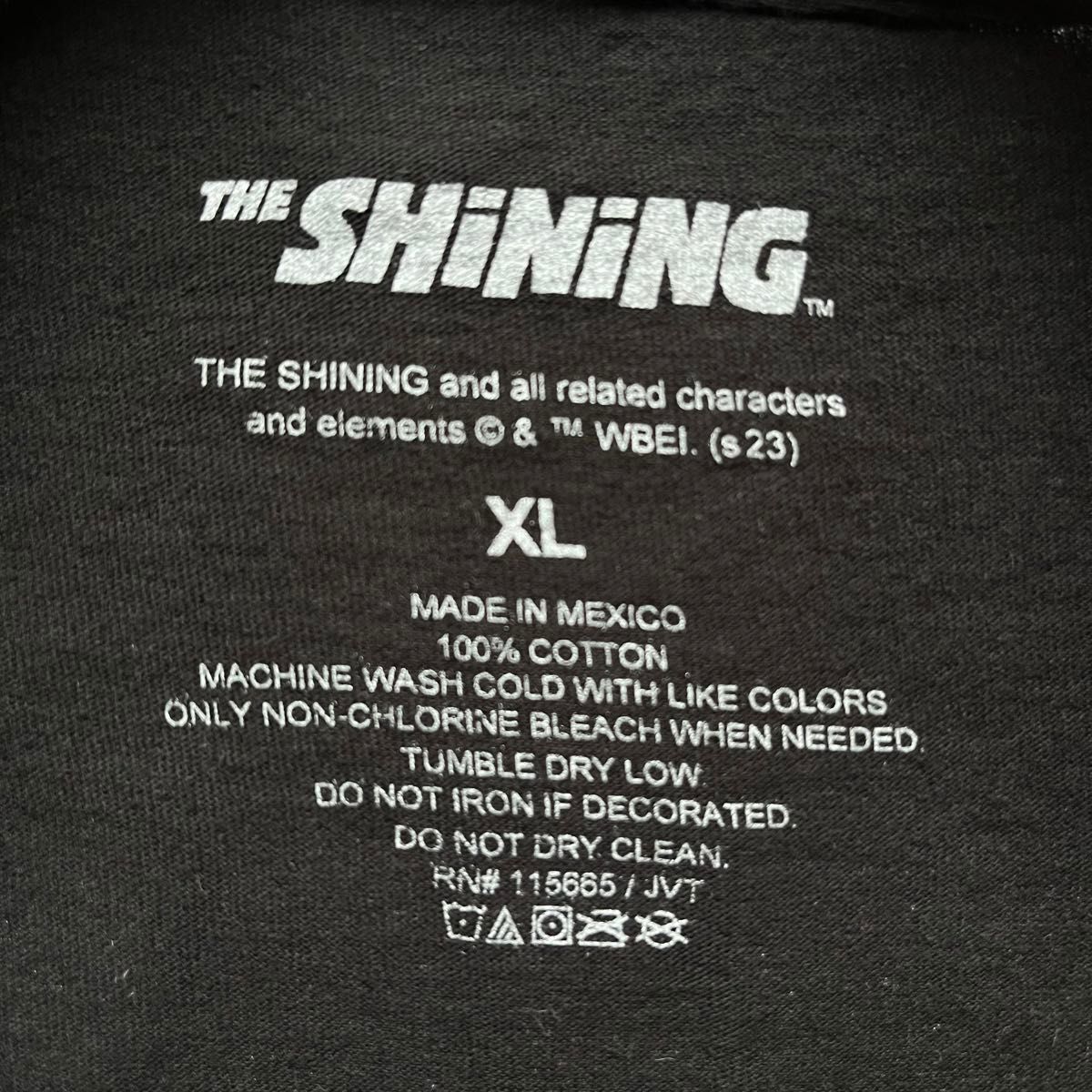 ザ・シャイニング　Tシャツ キューブリック　ムービーT メキシコ製　ホラー　XLサイズ　ブラック