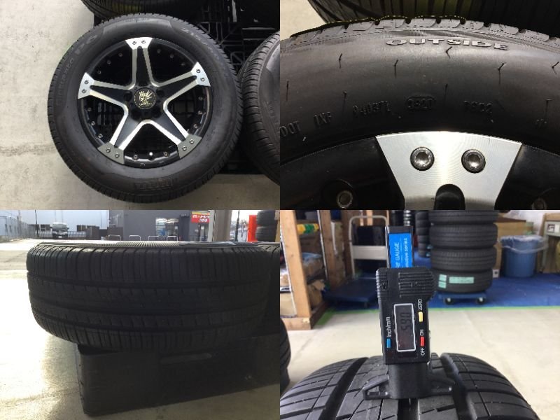 ★山形店 中古夏タイヤ＆アルミホイール4本セット WEDS アドベンチャー 1670 114 5H +35 & ピレリ CINTURATO P6 215/60R16 2020年 マークX_画像2