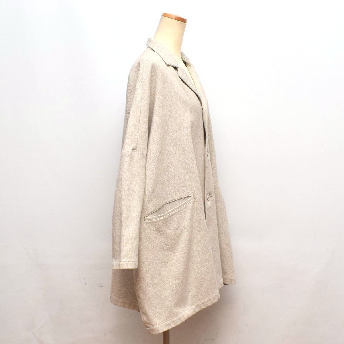 SETTO セット MARKET JACKET マーケットジャケット コットン100% ワイド コート SIZE:F [S106880]_画像4