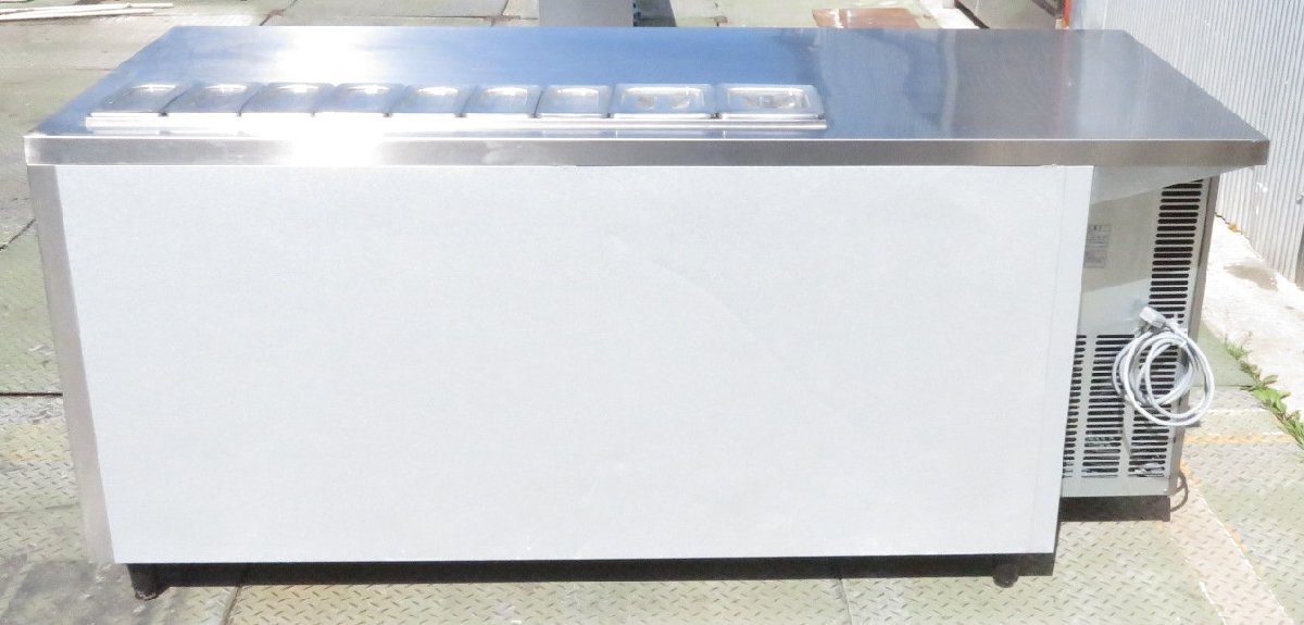 【保証付】2022年 フクシマガリレイ 業務用台下冷蔵庫・コールドテーブル・サンドウィッチ幅1800×奥750×高800 MT2403151054の画像4