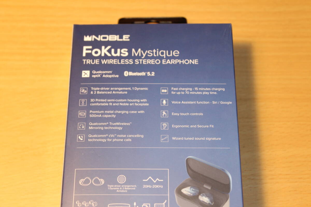 未開封未使用新品 Noble FoKus Mystique ワイヤレスイヤホンの画像8