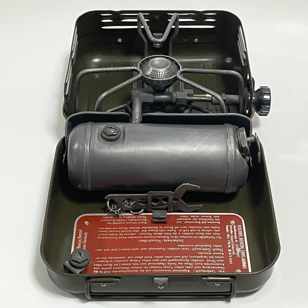 【レア・未使用】Enders エンダース 9061D ドイツ連邦軍 1962年 ビンテージ　ガソリンストーブ　箱ストーブ　クッカー　バーナー　キャンプ_画像3