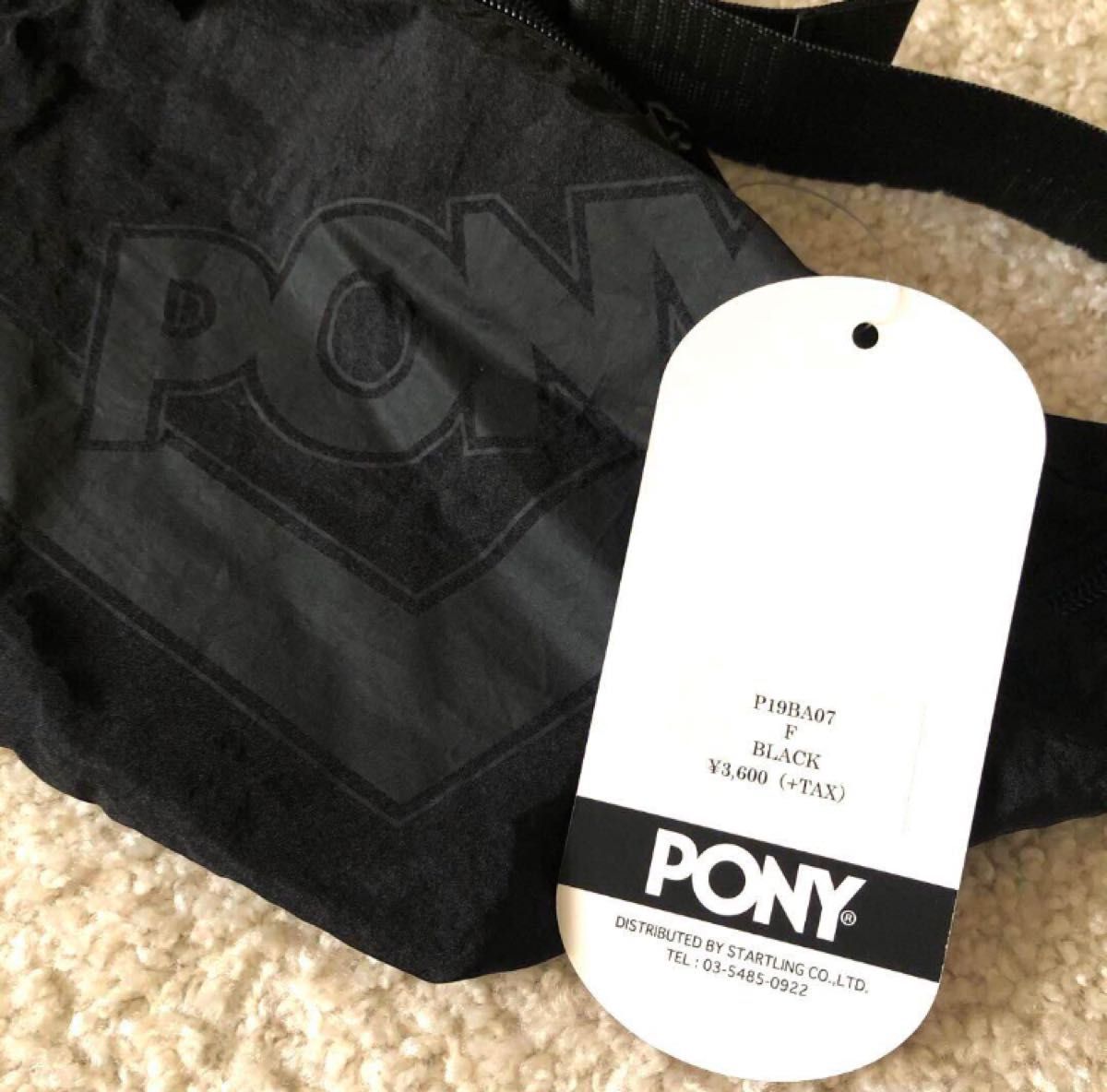 【新品】PONY ポニー 軽量 ボディバッグ ウエストポーチ ワンショルダー