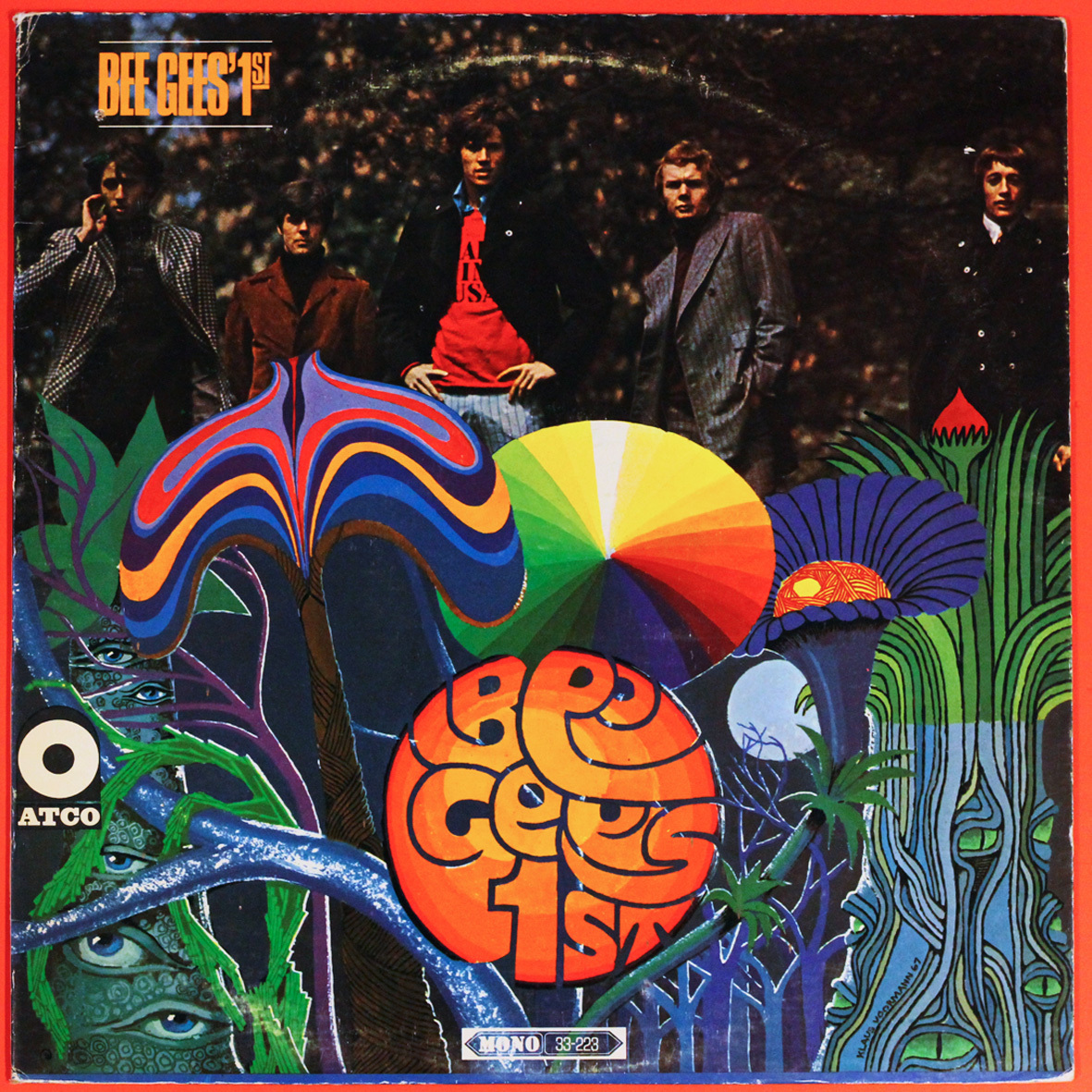 ◆LP◆ee Gees（ビージーズ）「Bee Gees' 1st」ATCO AT 33-223、米国盤、茶×紺ラベル、溝、Mono_画像1