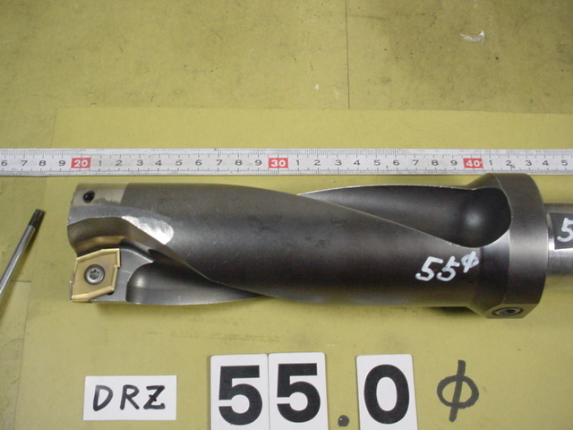55Φ S40-DRZ55165-20 中古品 京セラ フルカットドリル フル201 55Φ S40-DRZ55165-20 中古品 京セラ フルカットドリル フル201