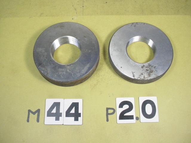 9690円 M44*2.0 GR2-WR2 中古品 ミリサイズ ネジゲージ リング 9690円 M44*2.0 GR2-WR2 中古品 ミリサイズ ネジゲージ リング