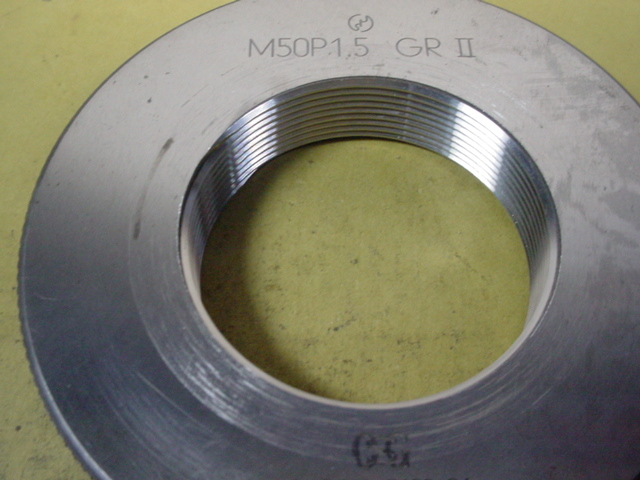 M50*1.5 GR2のみ 中古品 ミリサイズ ネジゲージ リングゲージ M50*1.5 GR2のみ 中古品 ミリサイズ ネジゲージ リングゲージ