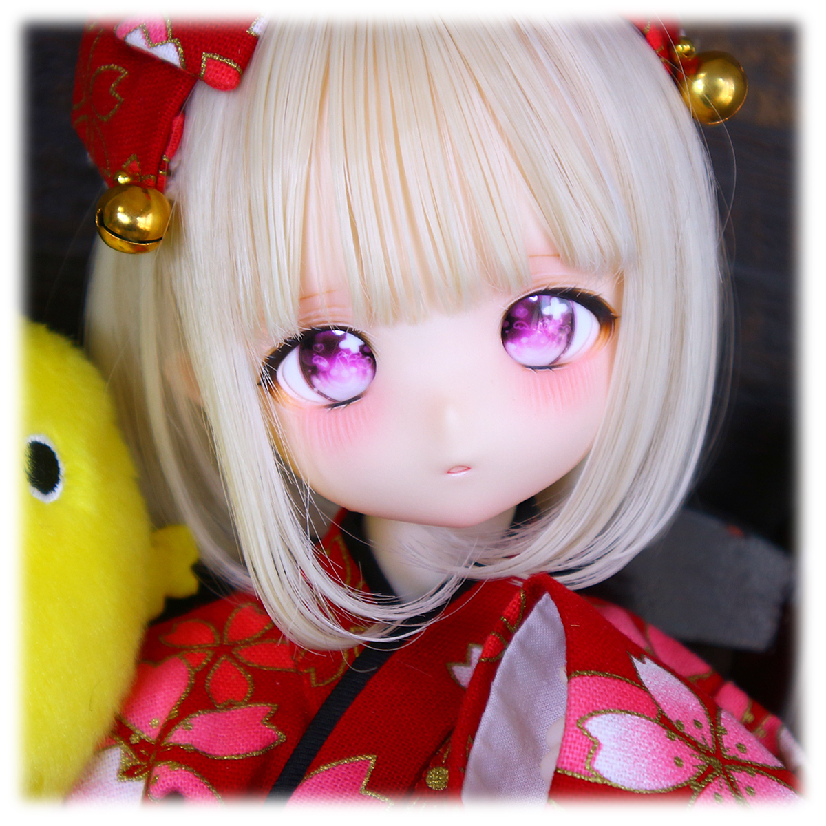 【さにさにむーん】imomodoll Rucy セミホワイト肌カスタムヘッド＋ディーラー様製アイ付 MDD等にもの画像2