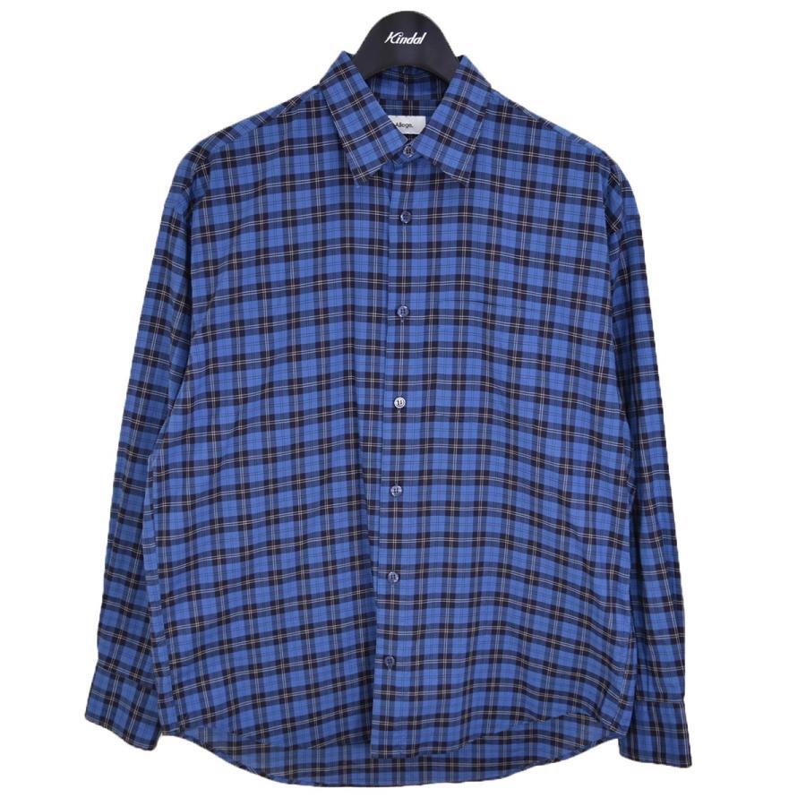 アレッジ × トーマスメイソン ALLEGE × THOMAS MASON Standard shirt B チェックシャツ ブルー サイズ：1 商品番号:8066000240336_画像1