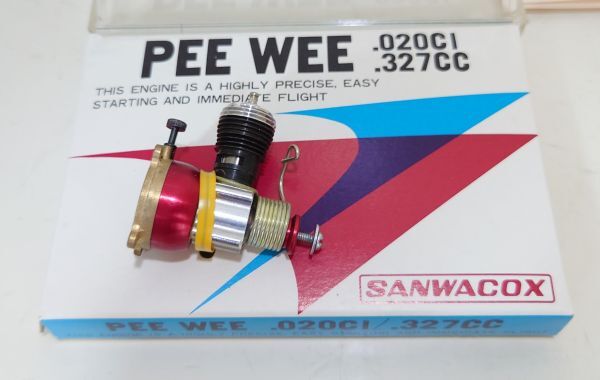 【未使用】 COX　PEE WEE 020CI 327CC　エンジン　飛行機 ラジコン　SANWACOX　G240208858-21_画像2