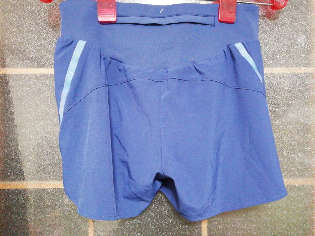 【美品】アディダス アディダス レディース 女性 S4サイズ 短パン 運動 エクササイズ ネイビー 紺色 ランニング 