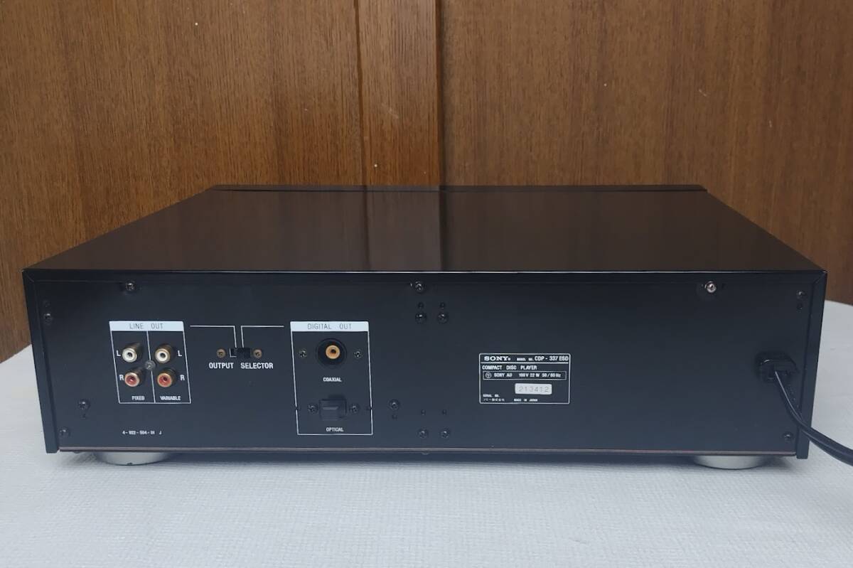 ◆動作良好◆SONY　ソニー　CDP-337ESD　【トレイベルト交換・メンテナンス済・純正リモコン付】_画像8